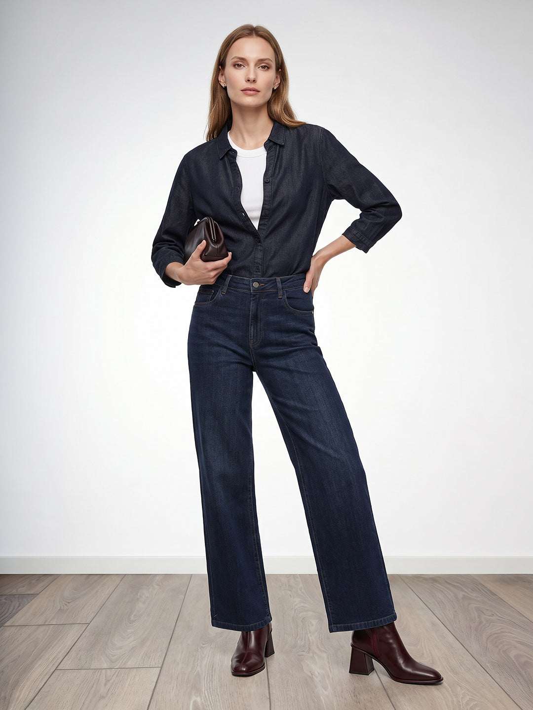 Women Dark Blue Shirt