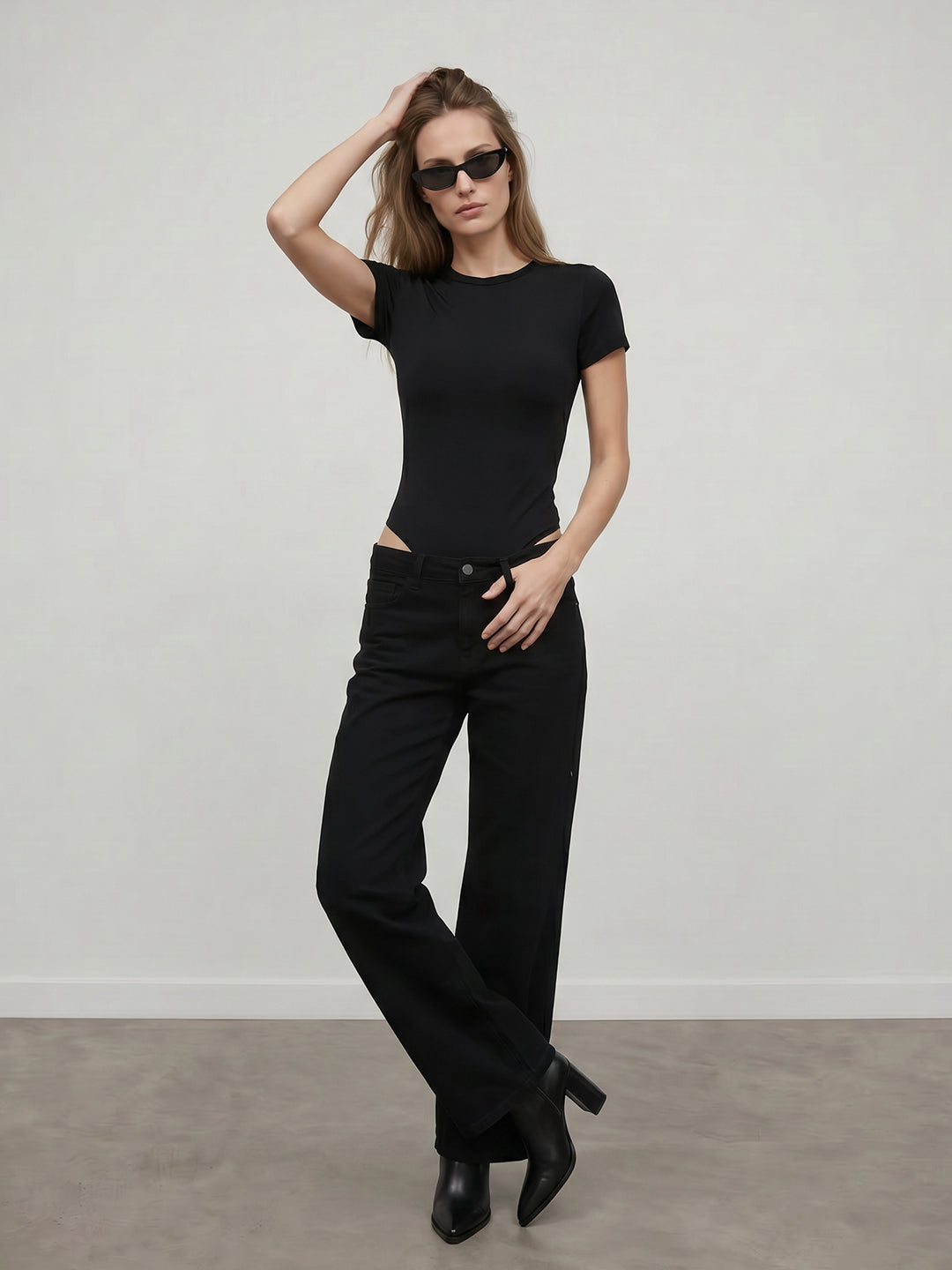 Women Black Bodysuit