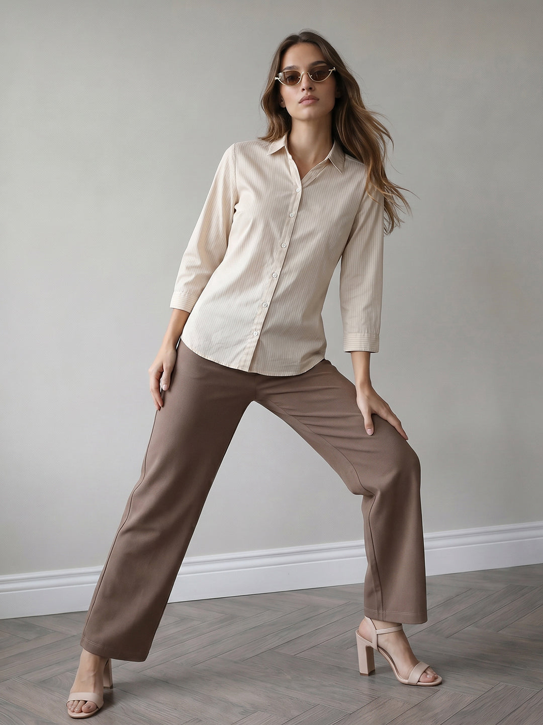 Women Beige Shirt