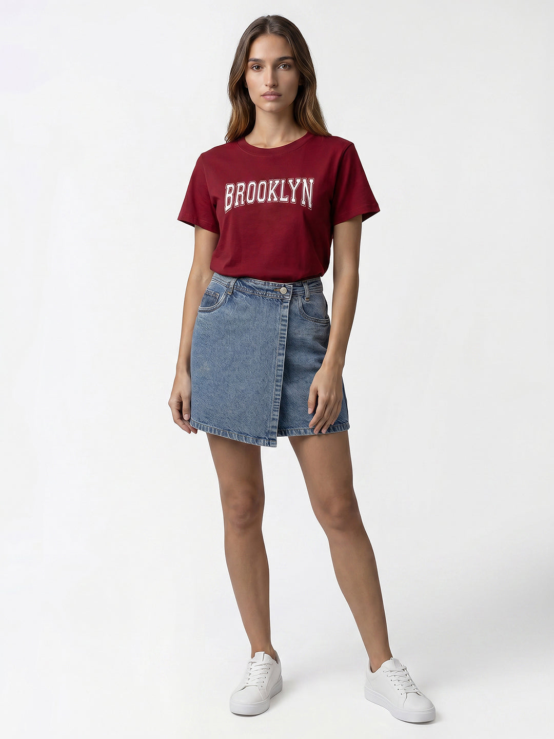 Women Blue Slim Fit Skorts