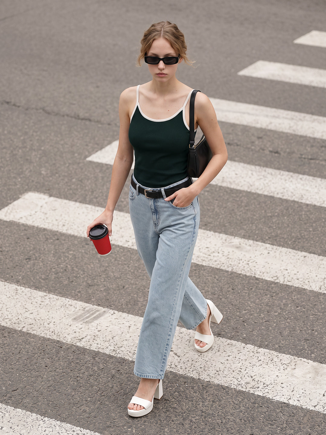 Bottle Green Cami Top