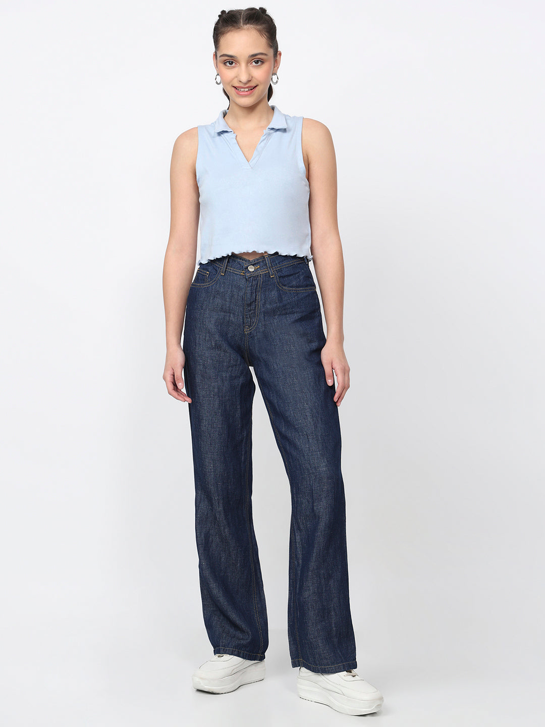 Women High-Rise Baggy Jeans