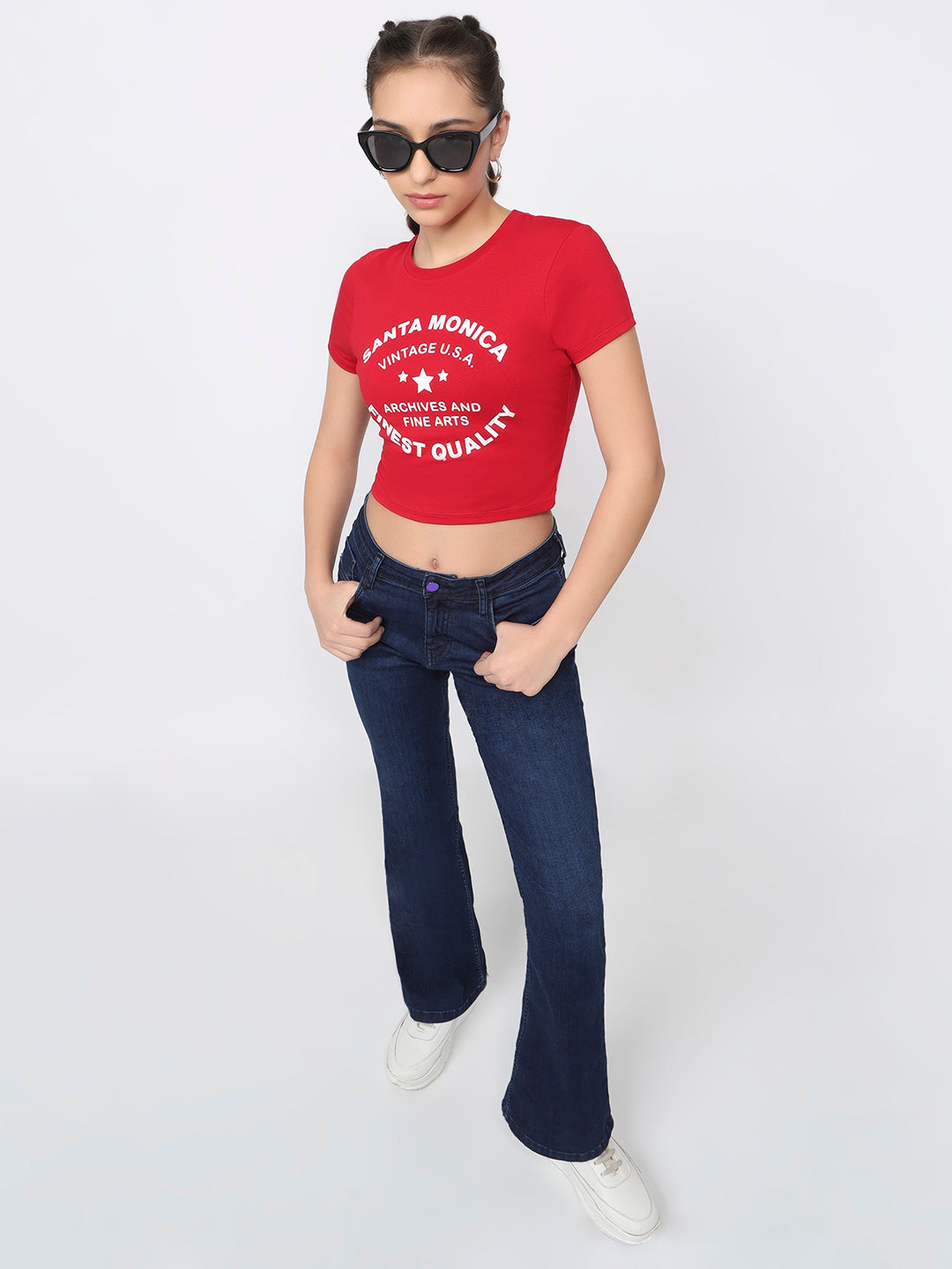 Women Red Genz Tees