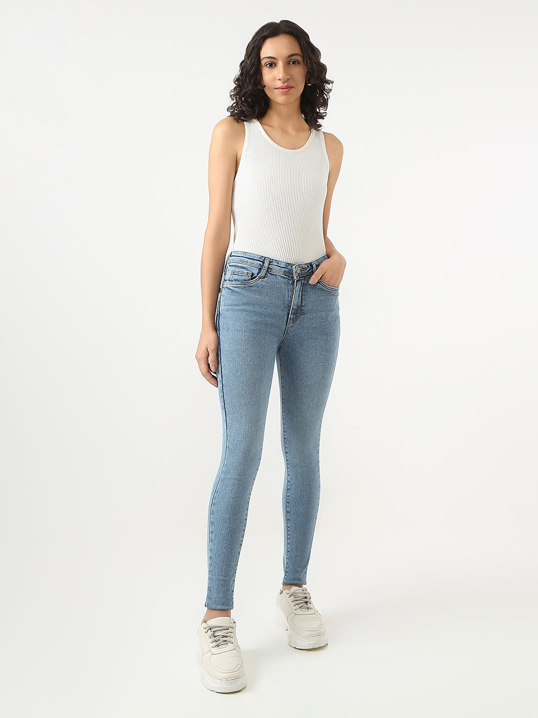 Women High Rise Skinny Fit Jeans