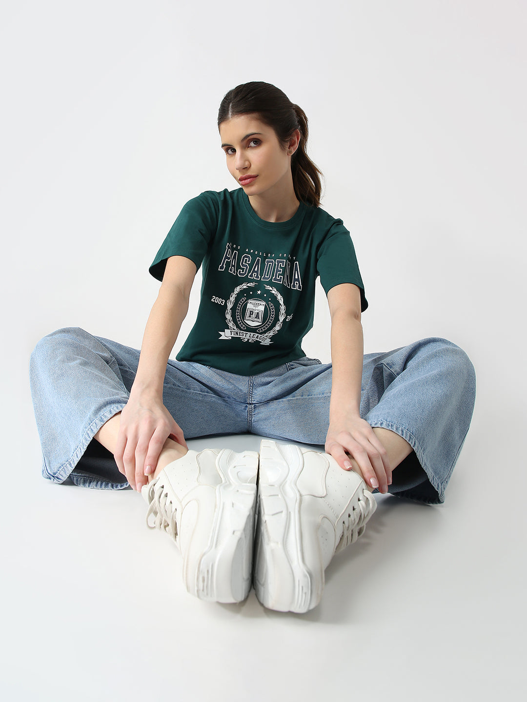 Women Slim Fit Printed Graphic Tees