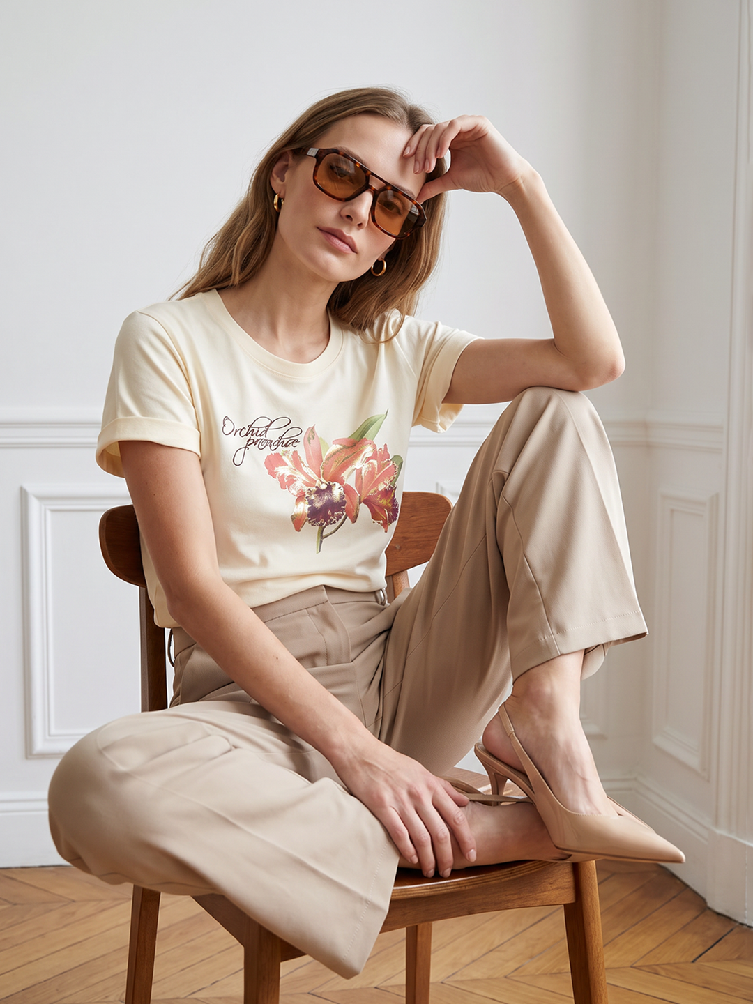 Women Ivory Graphic Tees