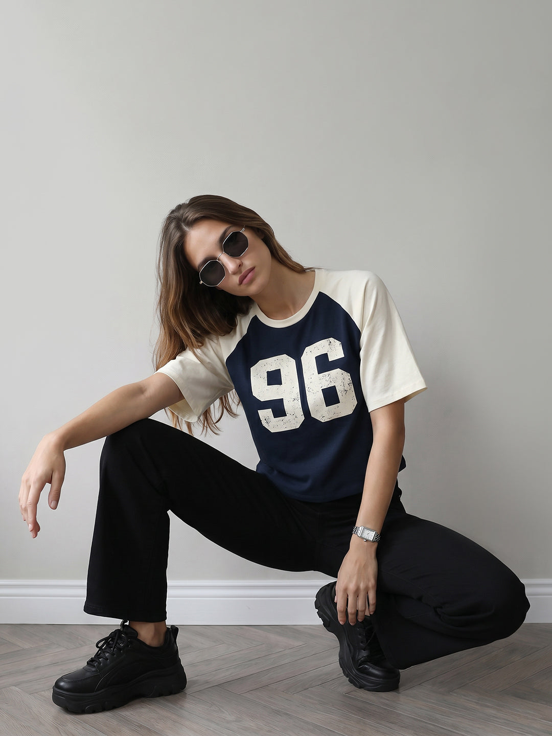 Women Airforce/Ivory Crop Tees