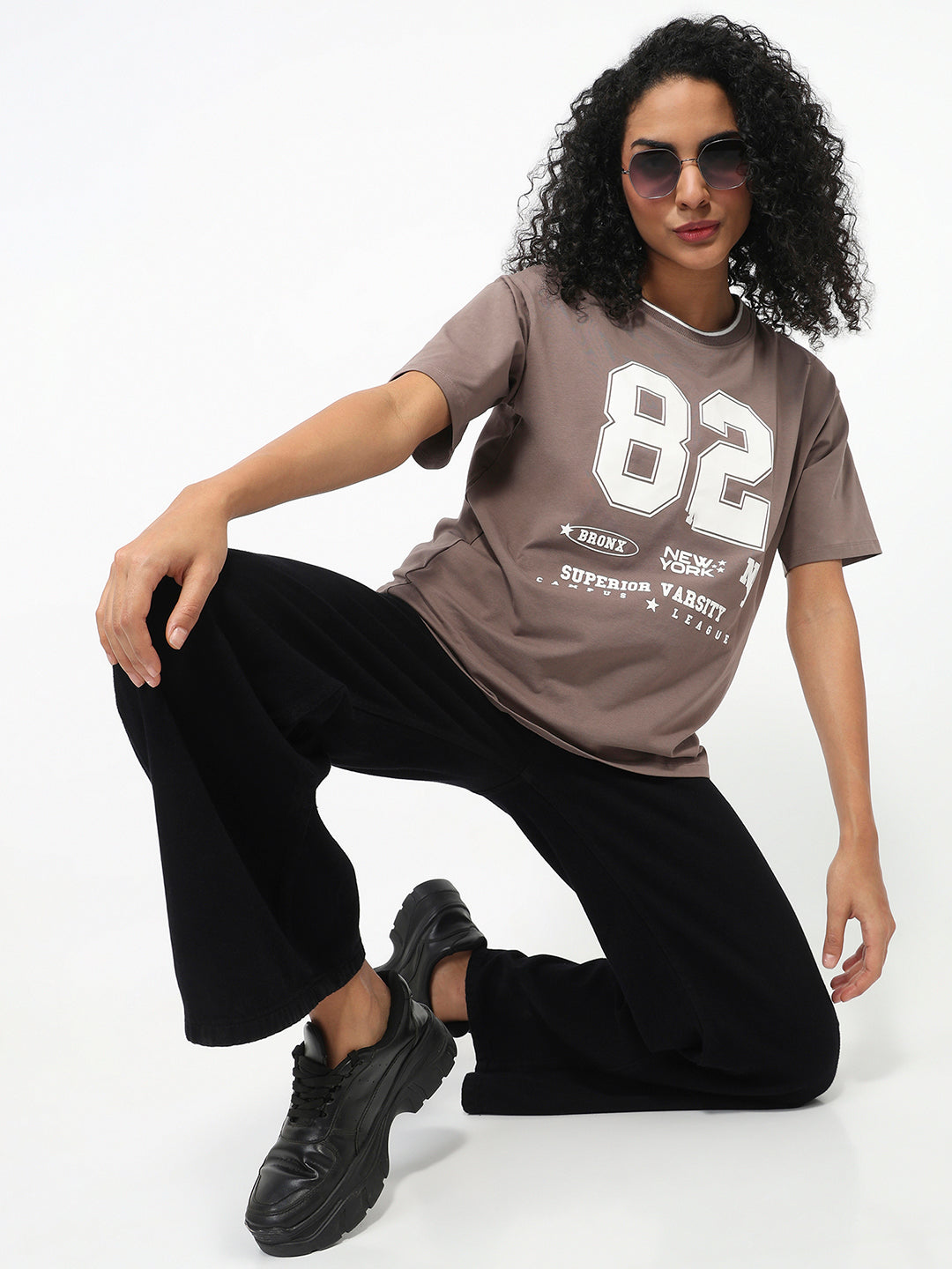 Women Oyster Oversized T-Shirt