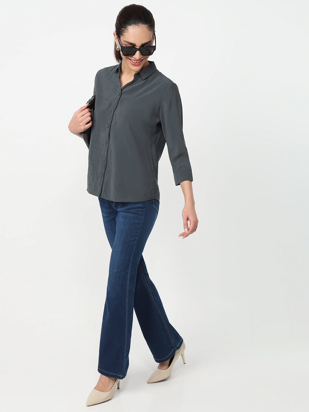 Women Dark Slate Shirt