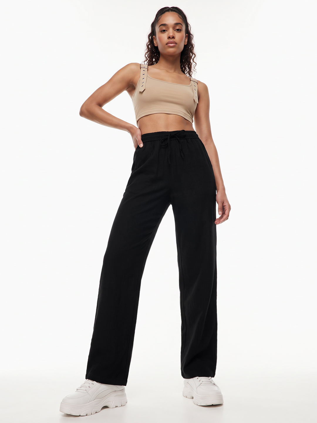 Solid Black Trouser