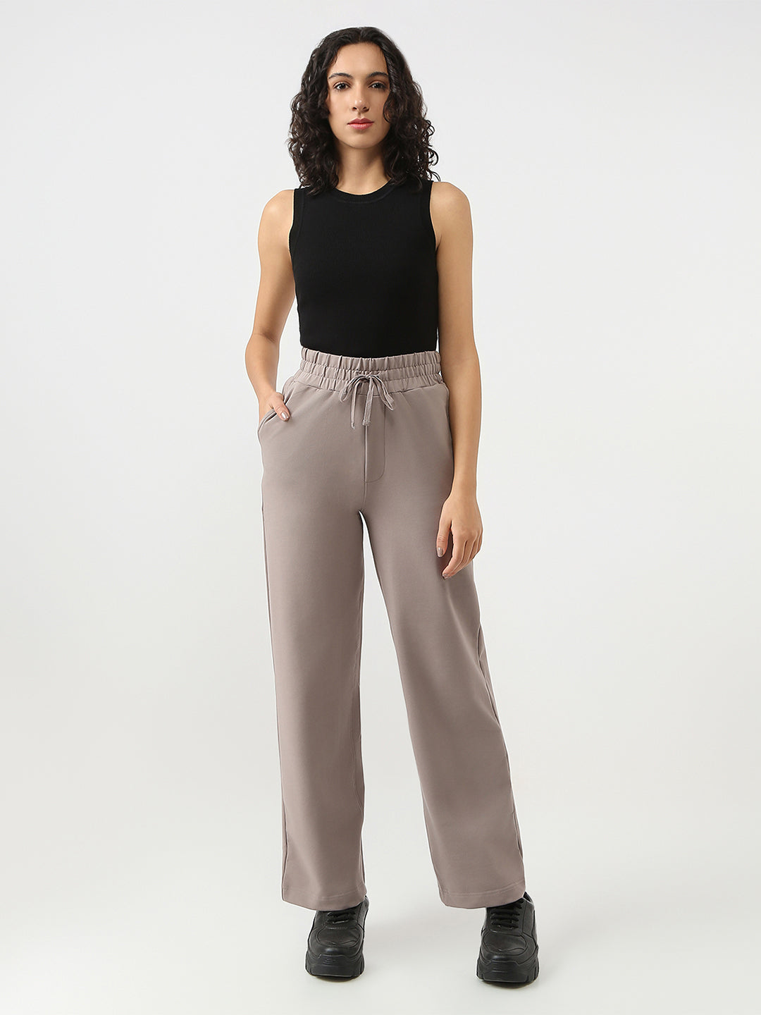 Women Oyster Wide Leg Treggings