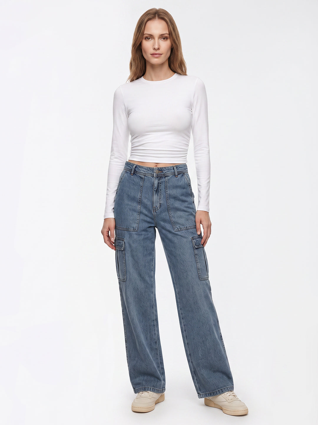 Women Blue Cargo