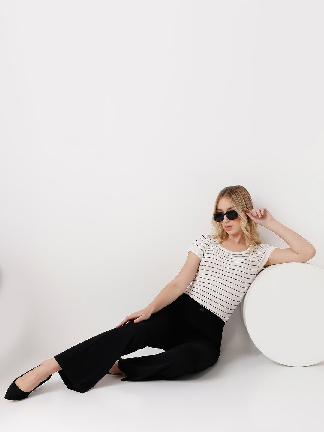 Women Slim Fit Flat Knit Top