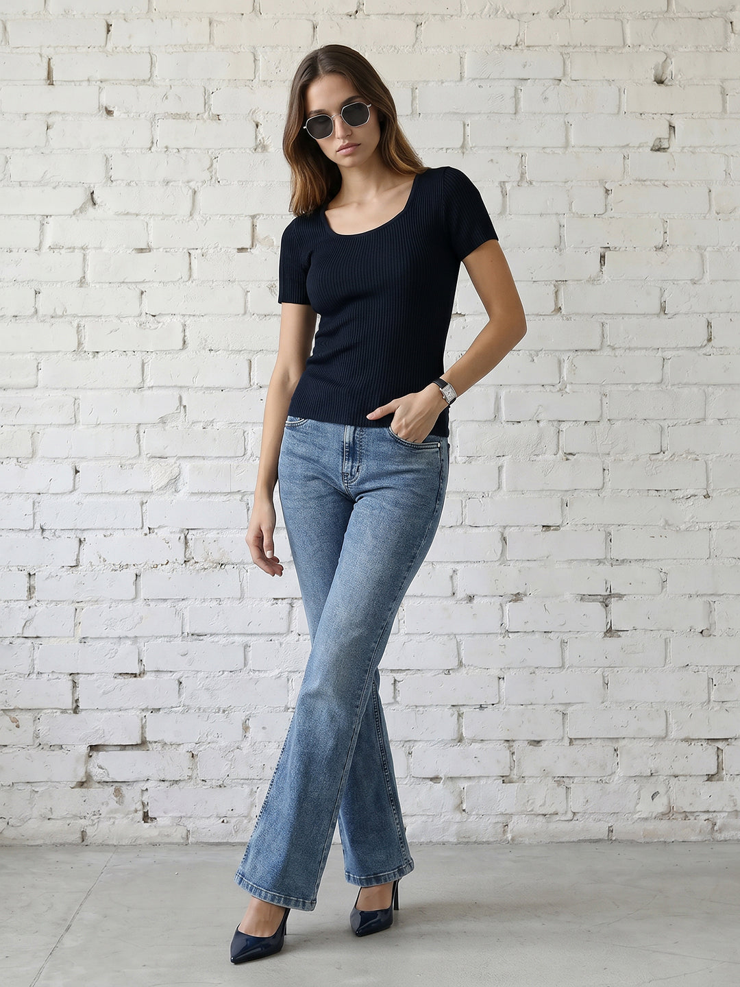 Women Airforce Flat Knit