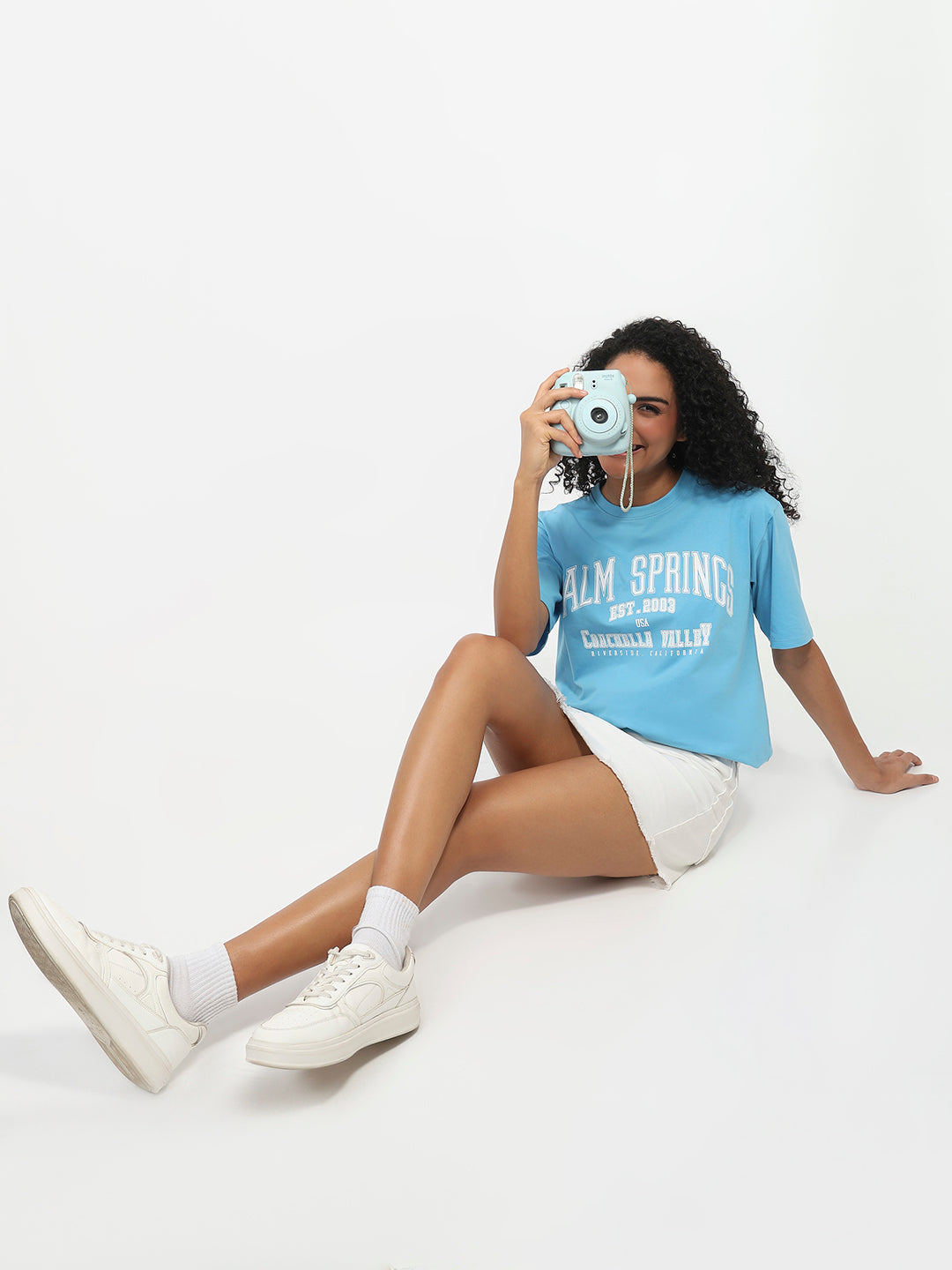 Women Sky Oversized T-Shirt