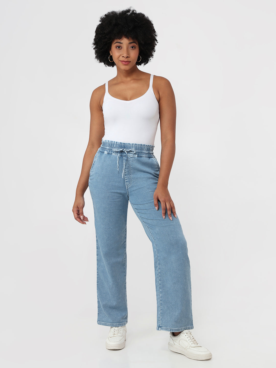 Women Light Blue Joggers