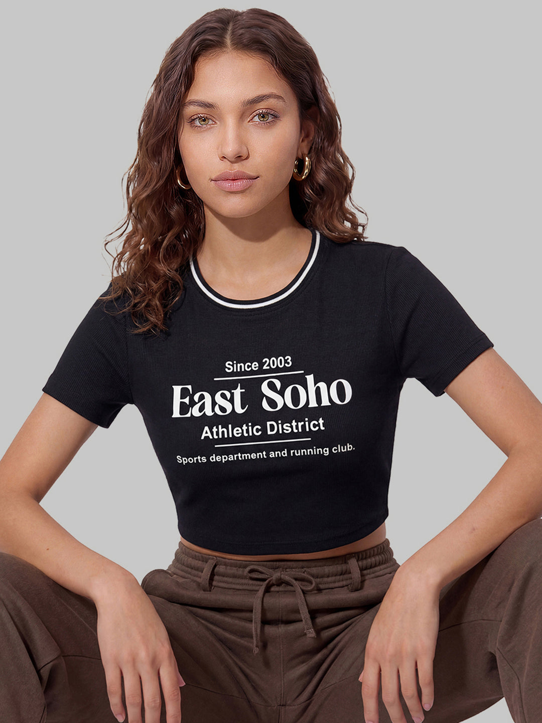 Women Black Genz Tees
