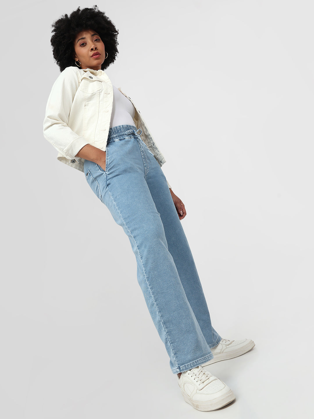 Women Light Blue Joggers