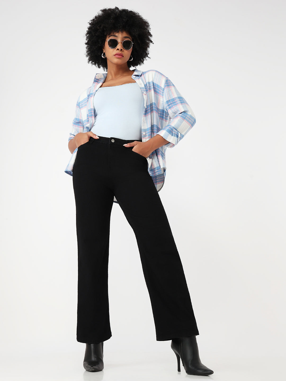 Black High-Rise Baggy Jeans