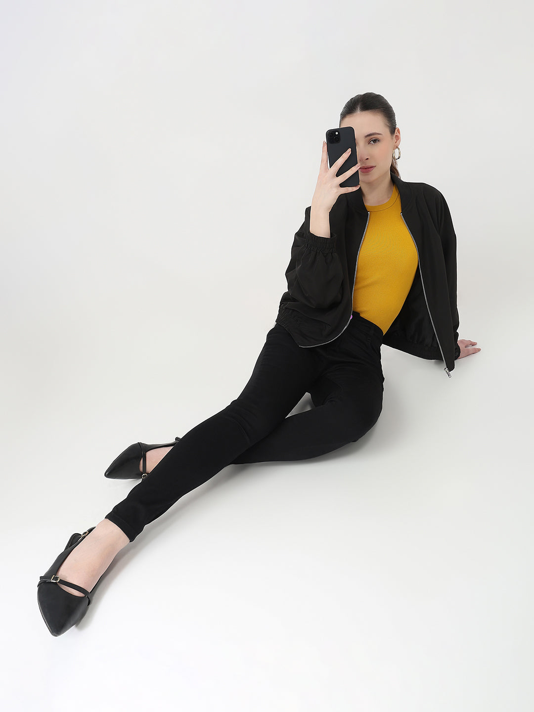 Women Black High-Rise Skinny Jeans