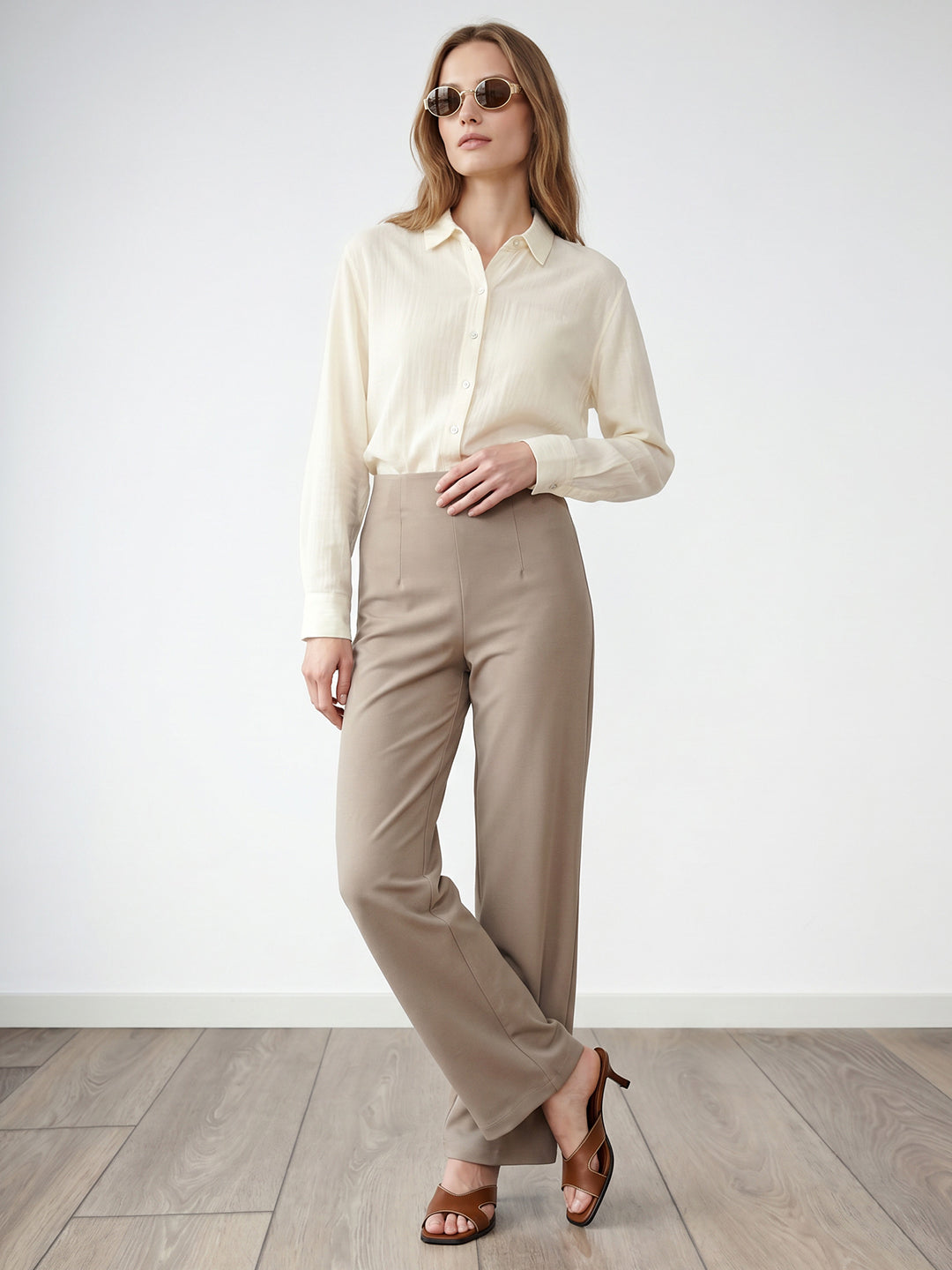 Women Oatmilk High-Rise Tregging
