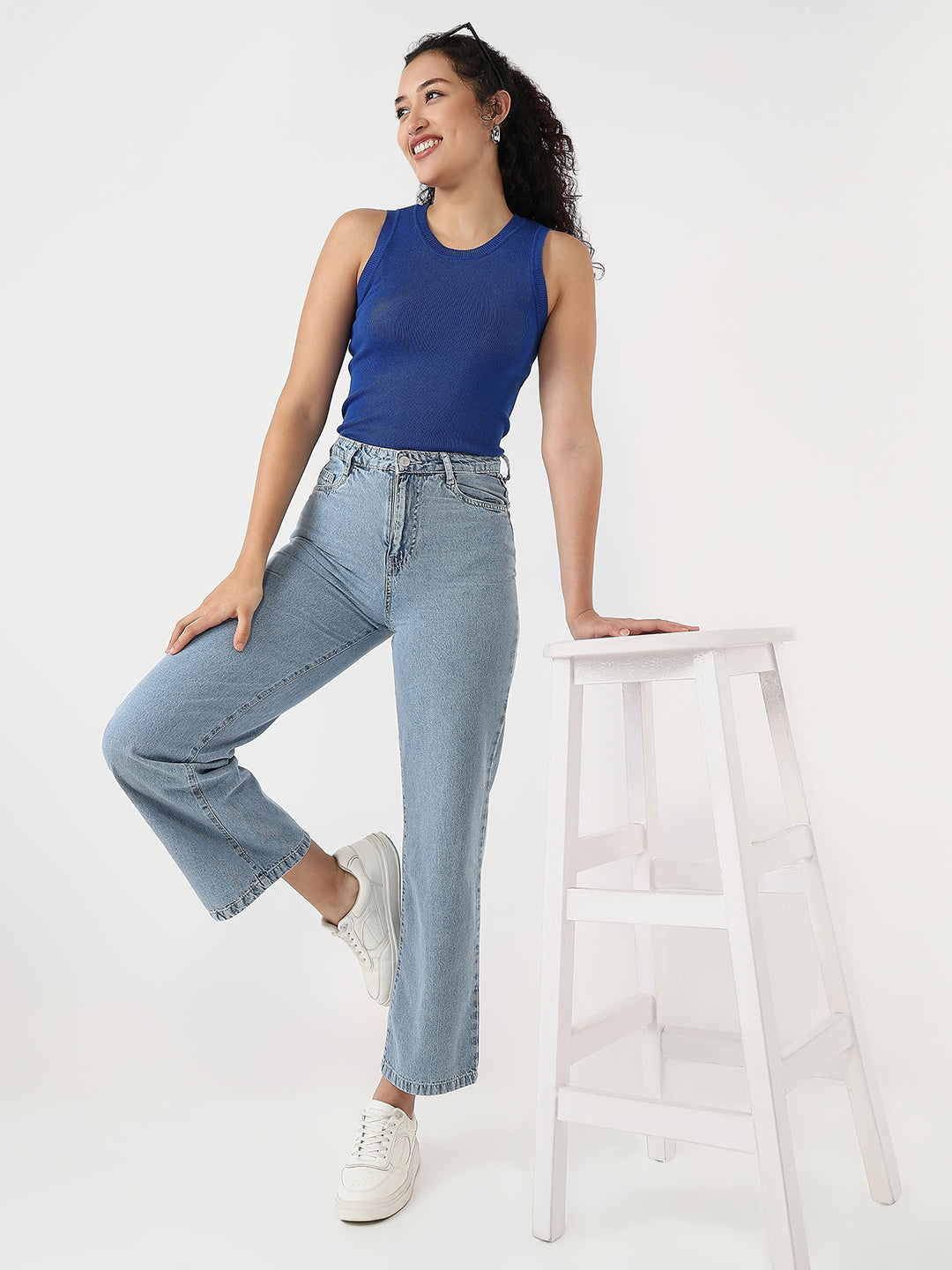 Women Ice Wide Leg Jeans