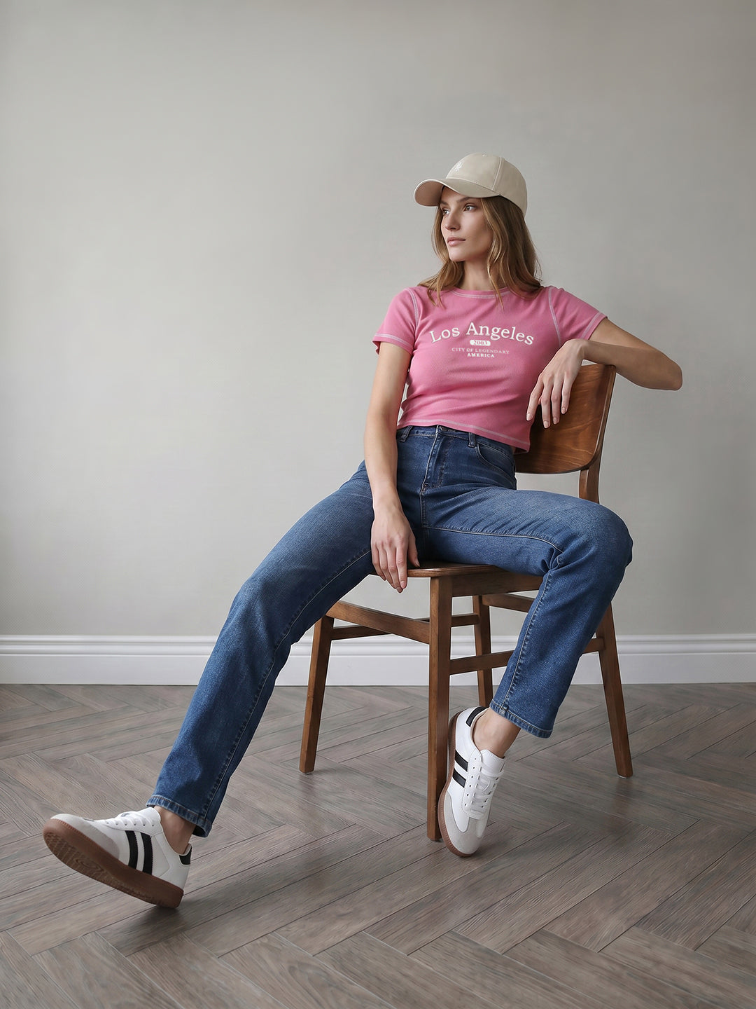 Women Blue Slim High-Rise Straight Fit Jeans