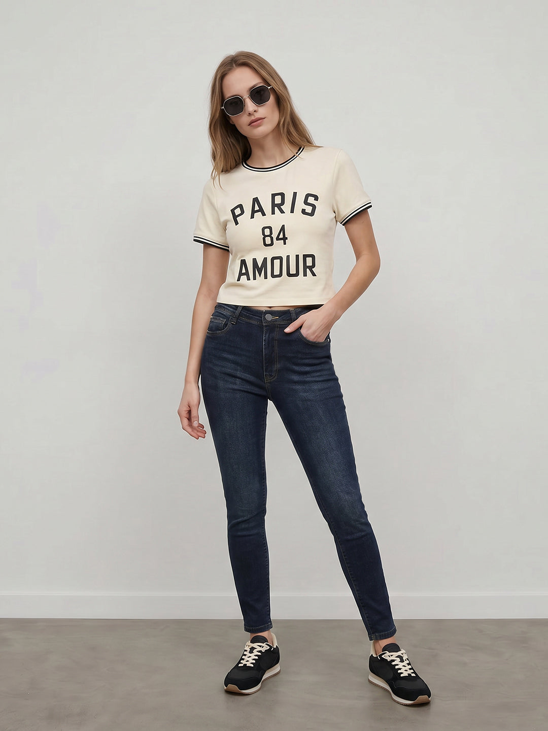 Women Dark Blue High-Rise Skinny Jeans