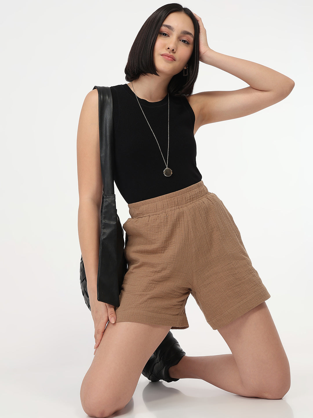 Women Brown Shorts
