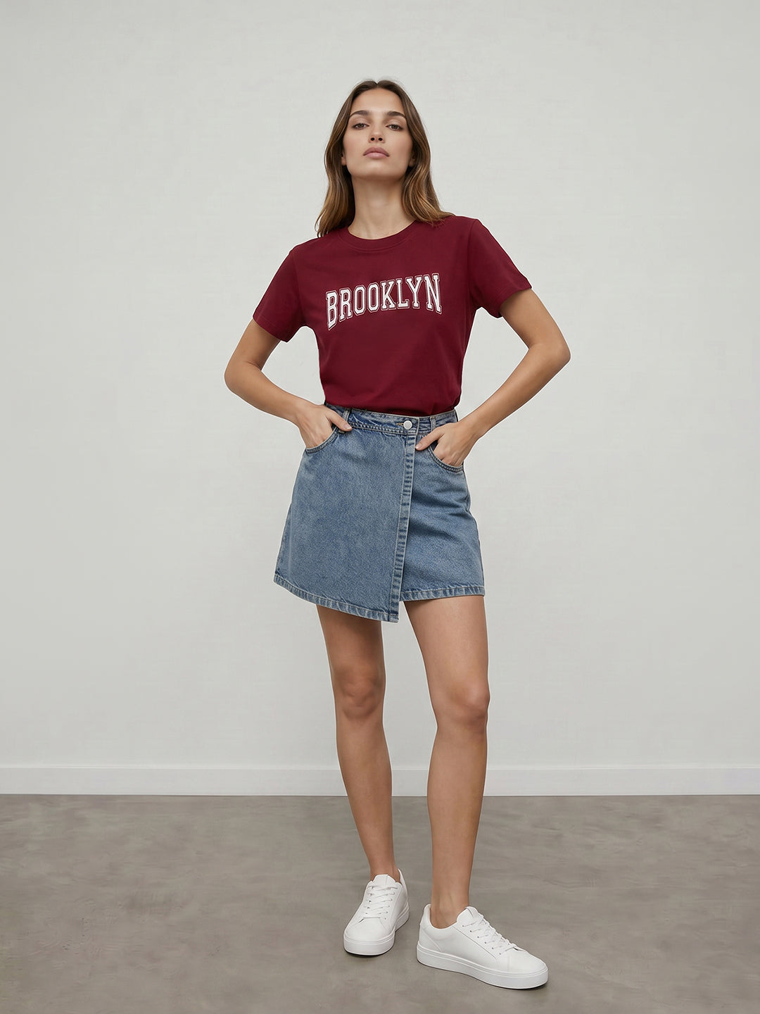 Women Blue Slim Fit Skorts