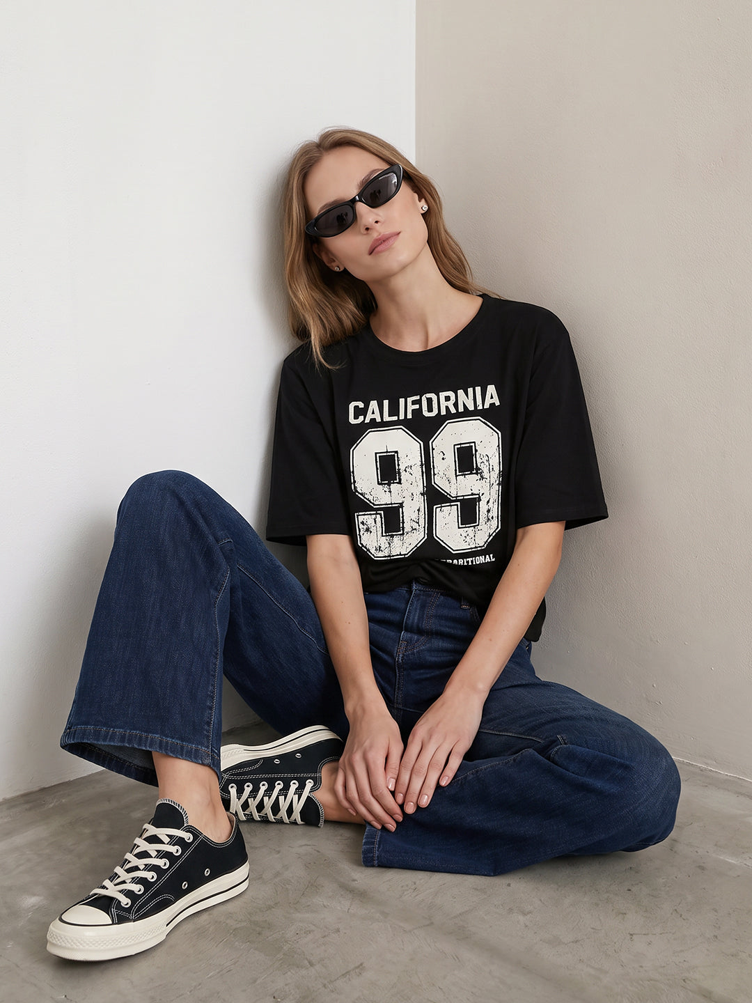 Women Blue High-Rise Wide Leg Jeans