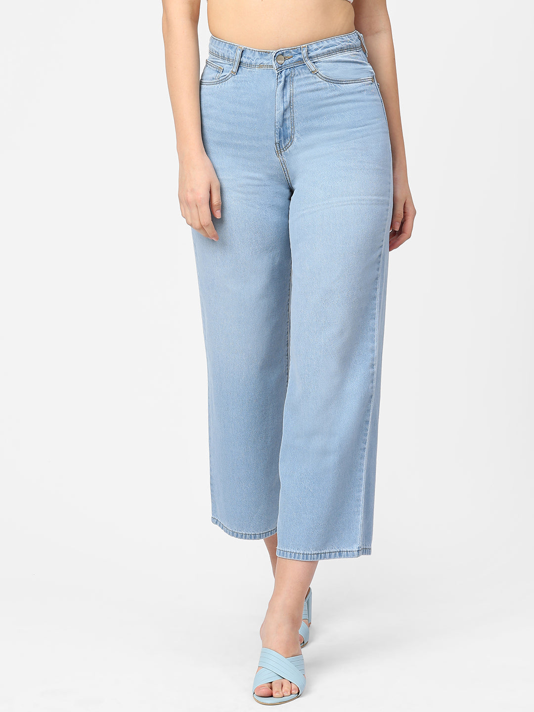 Women High-Rise Wide Leg Jeans