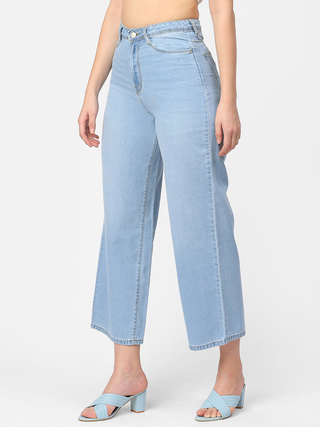 Women High-Rise Wide Leg Jeans