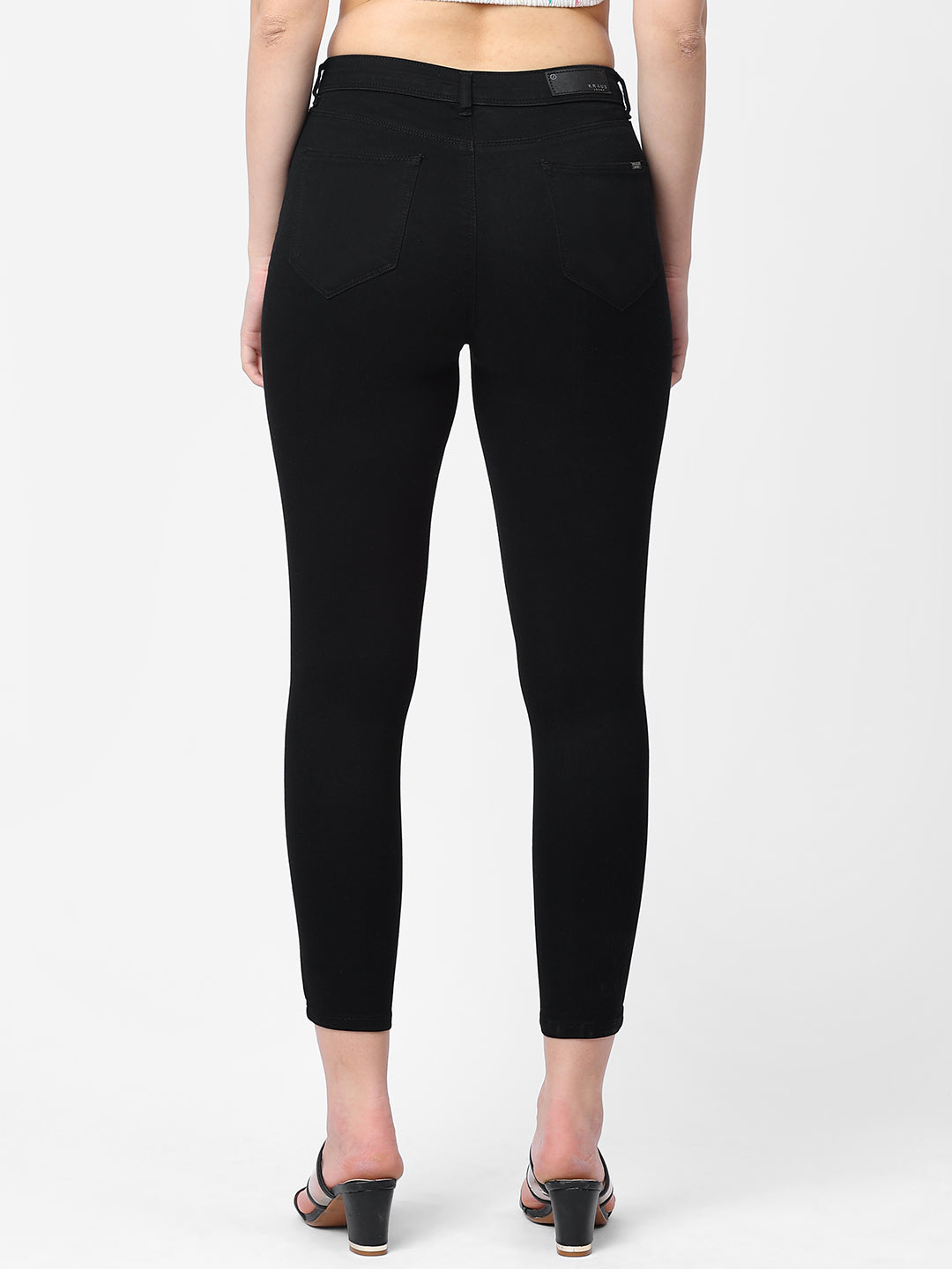 Women Black High-Rise Skinny Jeans