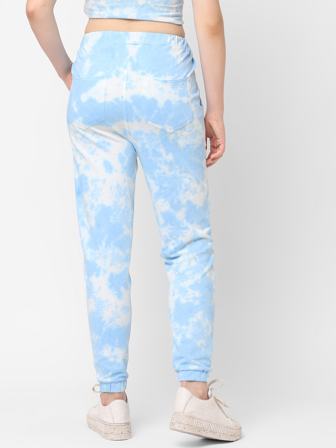 Women Sky Tie/Dye Skinny Joggers