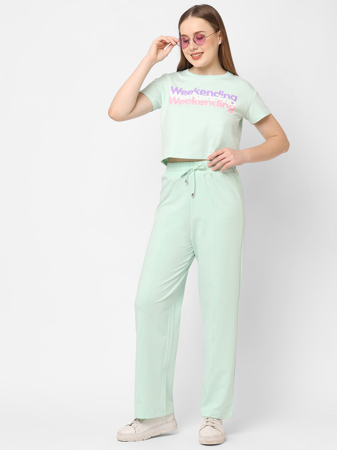 Women High-Rise Denim Athleisure