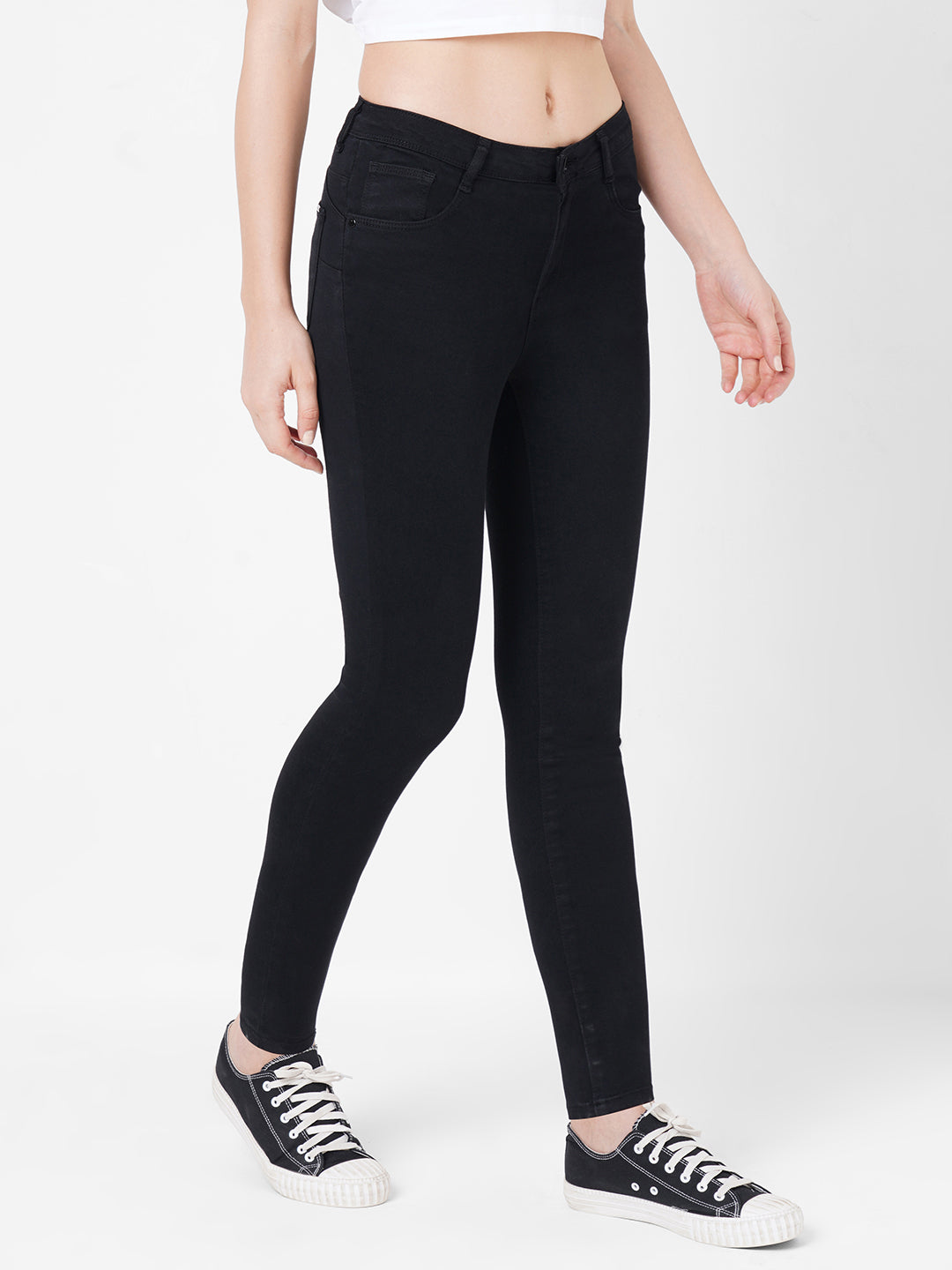 Women Mid-Rise Push Up Super Skinny Jeans