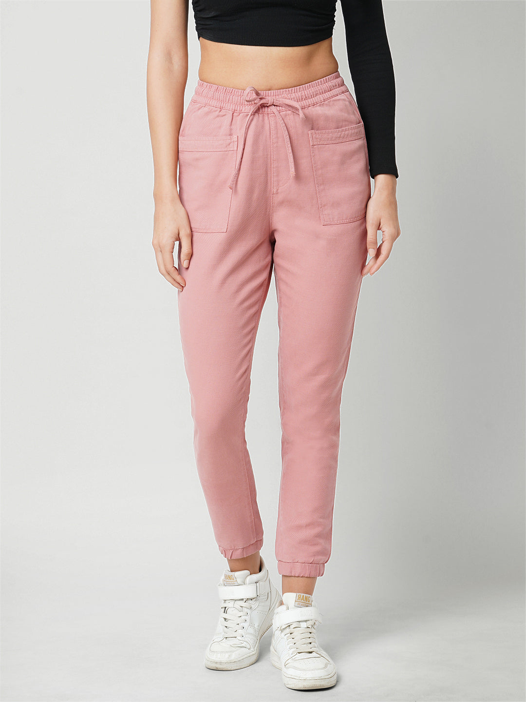 Women Loose Fit High-Rise Joggers