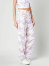 Women Lilac High Rise Wide Leg Jeans