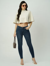 Women Dark Blue High Rise Skinny Jeans