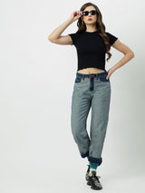 Women Black Solid Short Sleeves T-Shirts