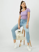 Women Mid Blue Mid Rise Skinny Jeans
