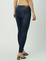Women Dark Blue High Rise Skinny Jeans