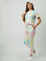 Women Multi Tie & Dye Tie & Dye Short Sleeves T-Shirts