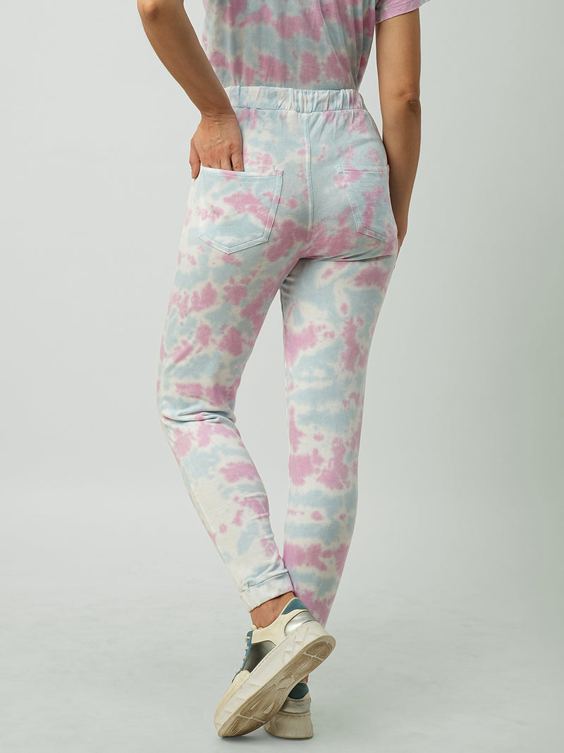 Women Multicolor Tie & Dye High Rise Jogger
