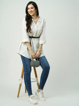 Women Blue High Rise Skinny Jeans