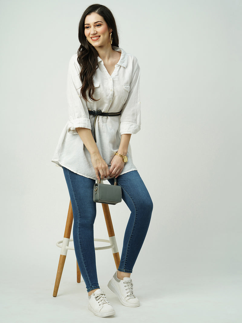 Women Blue High Rise Skinny Jeans