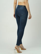 Women Dark Blue High Rise Skinny Jeans