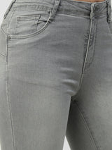 Women Grey Mid Rise Sculpt Fit Jeans