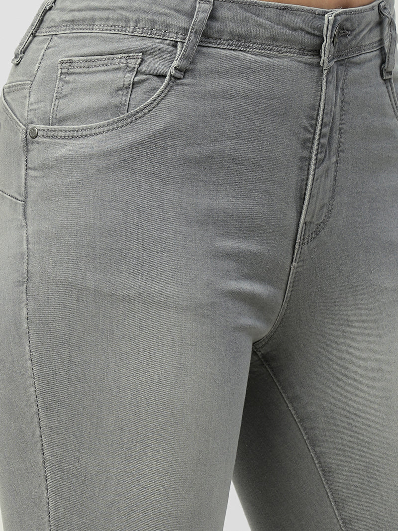 Women Grey Mid Rise Sculpt Fit Jeans